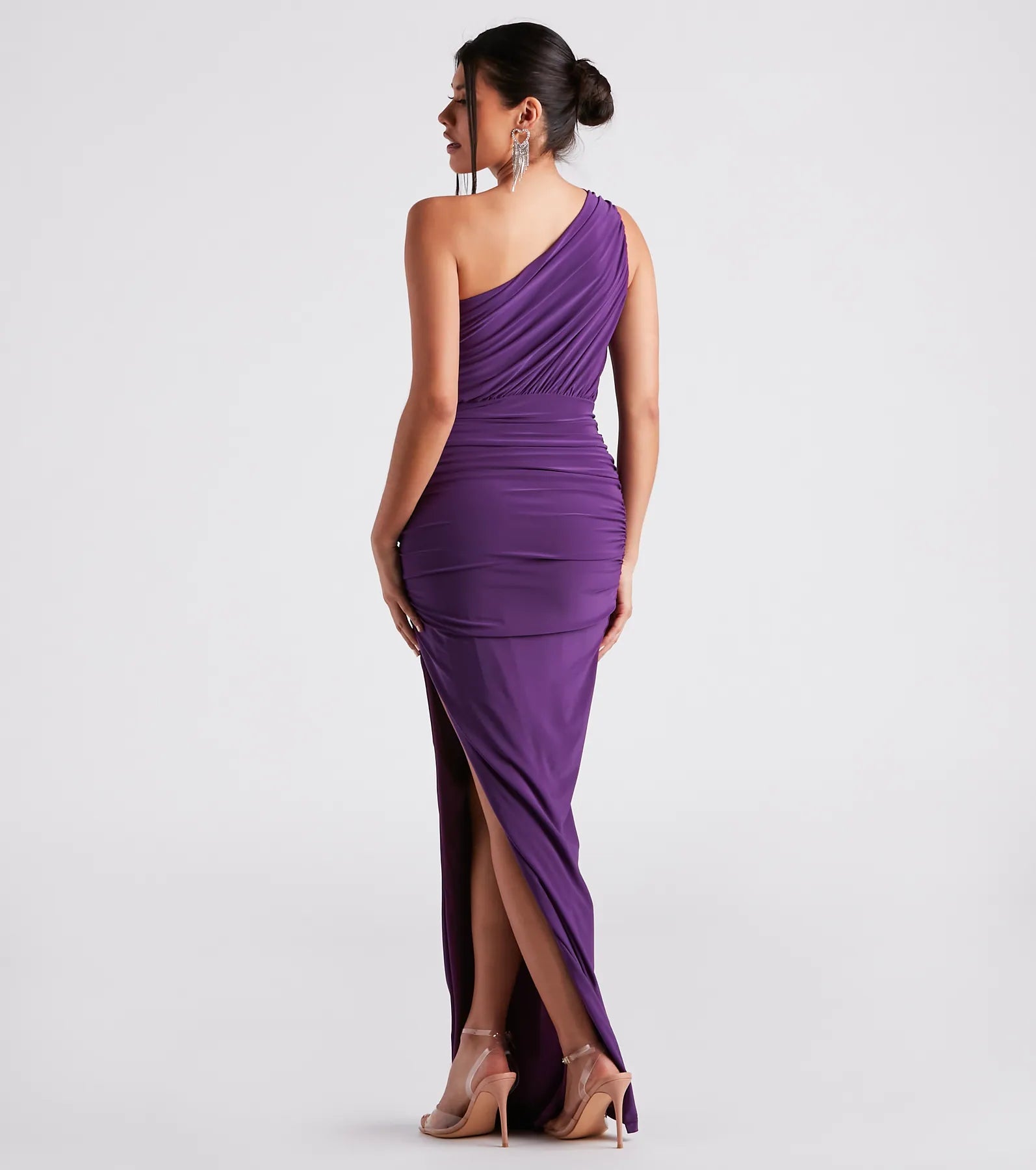 Adora Formal One-Shoulder Ruched Dress