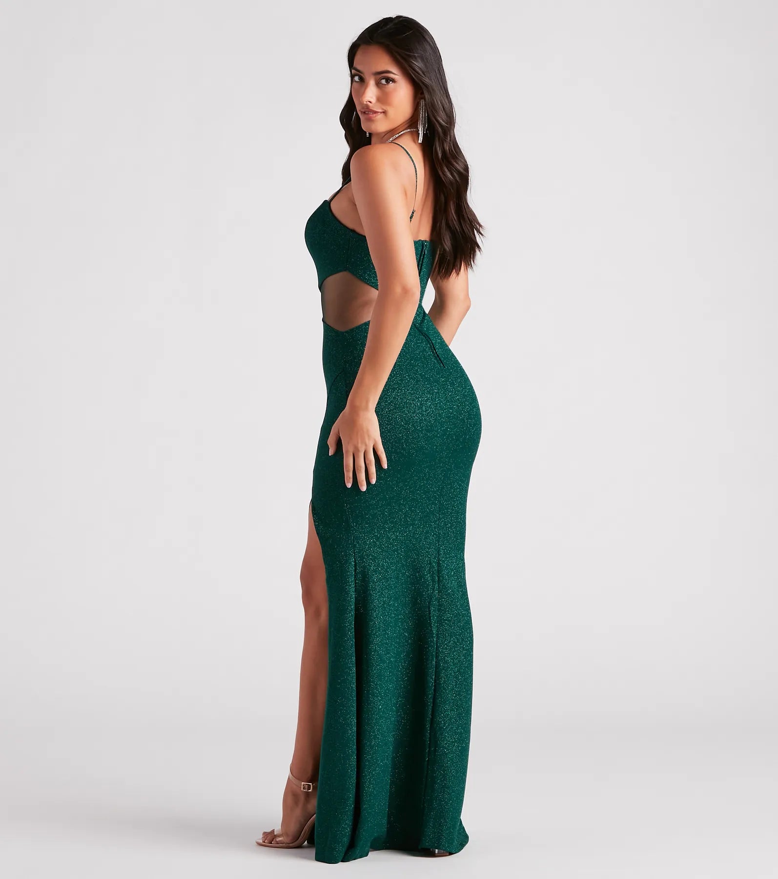 Cynthia Formal Glitter Mermaid Dress