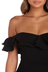 Lindsay Double Ruffle Formal Dress
