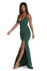 Taylor Formal High Slit Dress