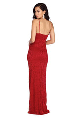 Selene Formal Scalloped Lace Dress