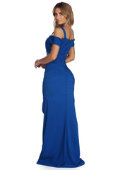 Nyla Formal High Slit Bandage Dress