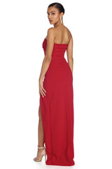Kendall Formal Sweetheart Crepe Dress