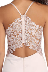 Kenzie High Slit Satin Dress