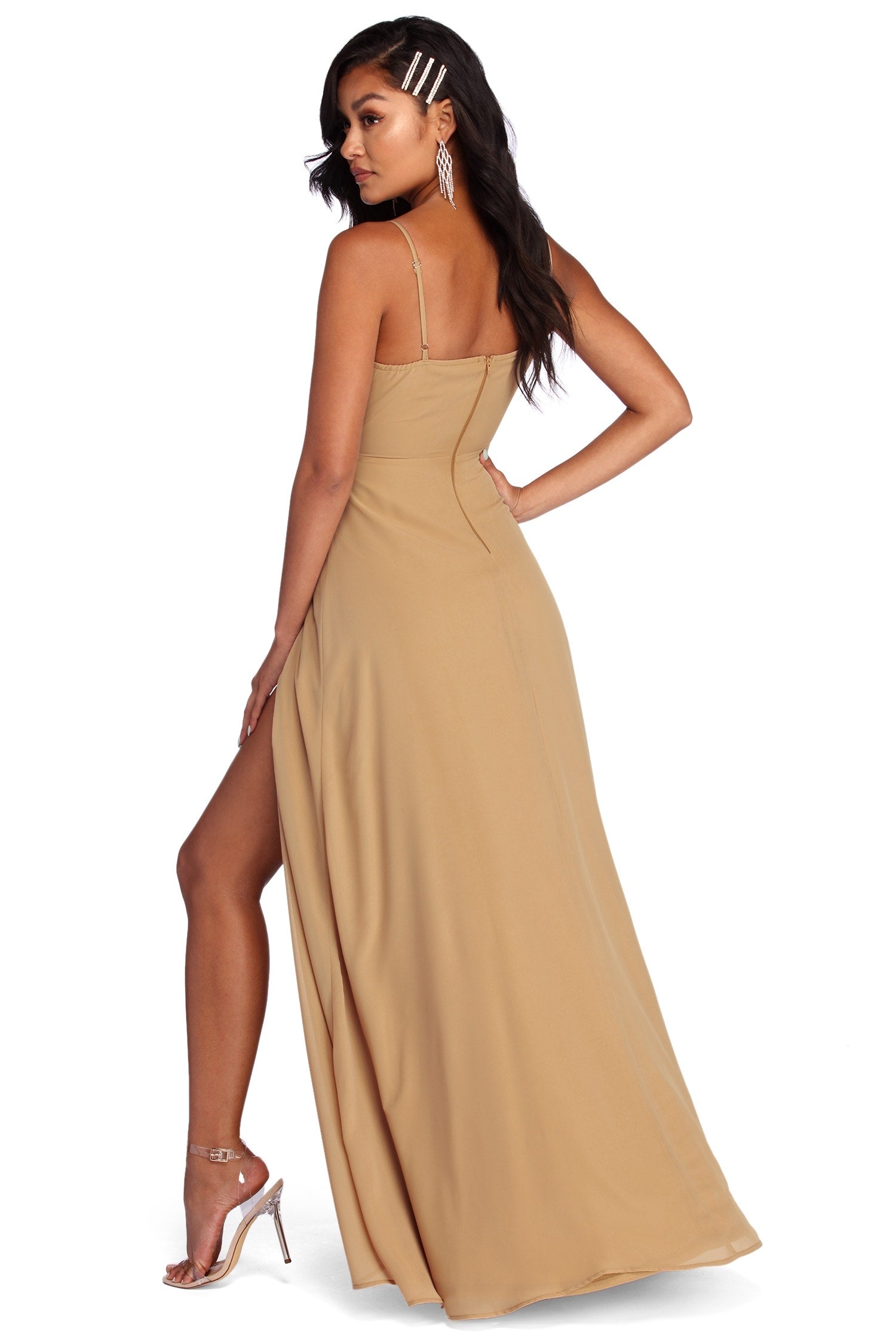 Melany Formal High Slit Dress