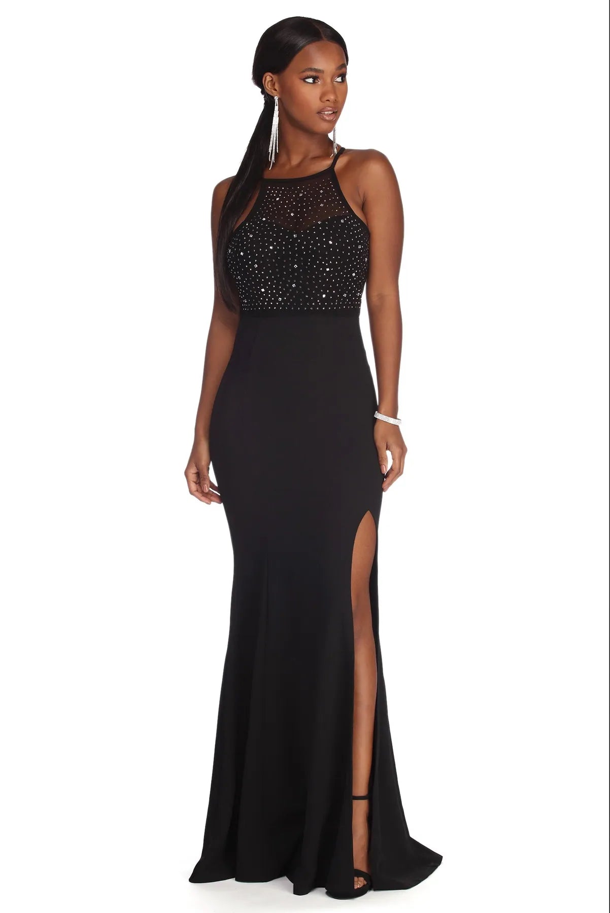 Melina Formal Heat Stone Dress