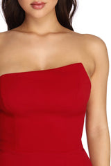 Helene Formal Strapless Ruffle Dress