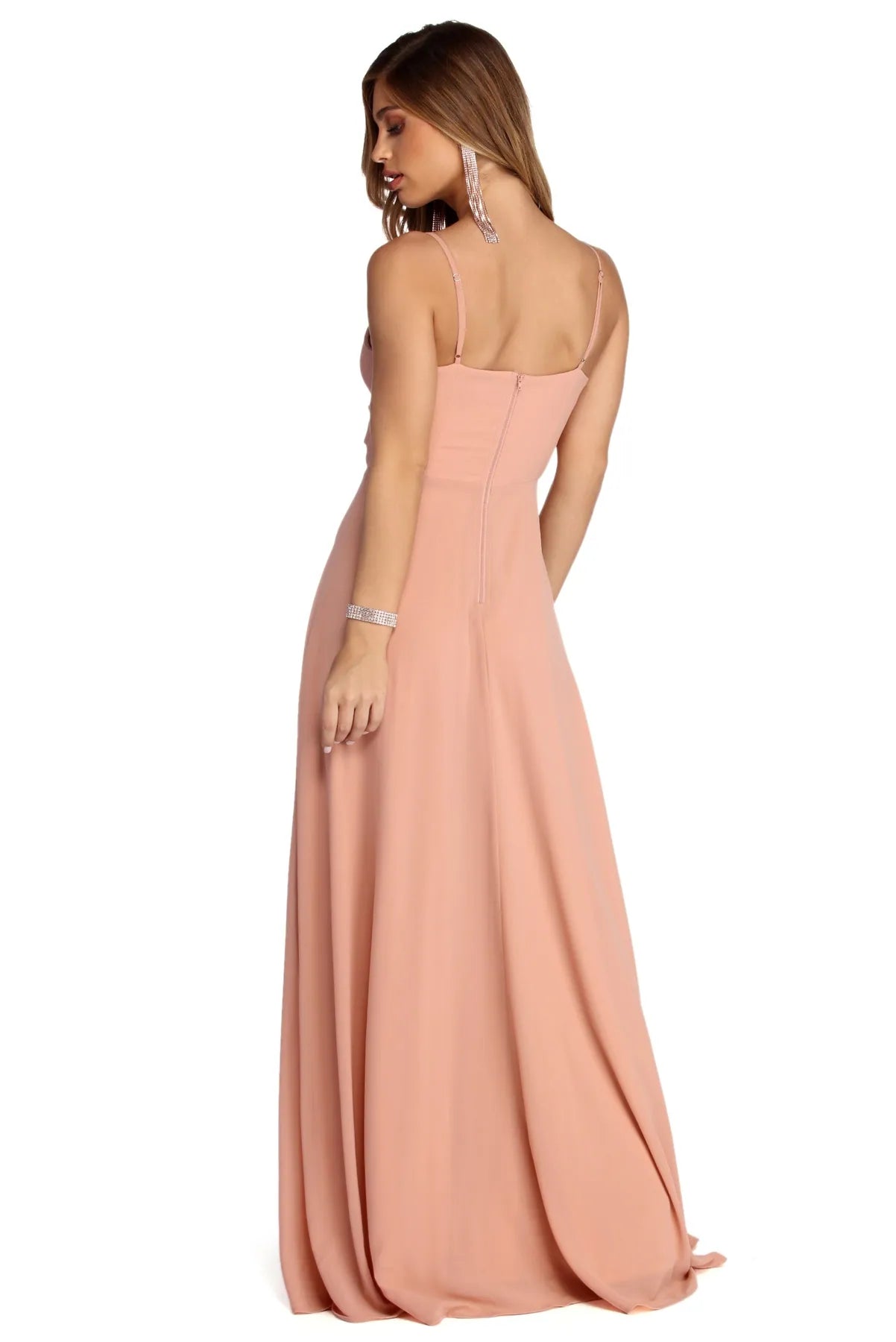Julissa Formal Sleeveless Chiffon Dress