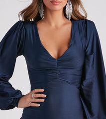 Avalynn Formal Long Sleeve Mermaid Dress