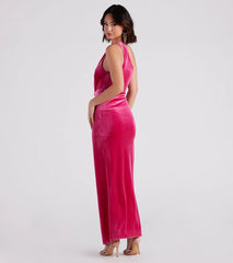 Connie Formal Velvet One-Shoulder Dress