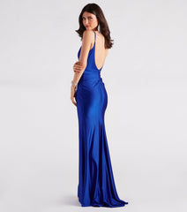 Aubree Formal Satin Mermaid Dress