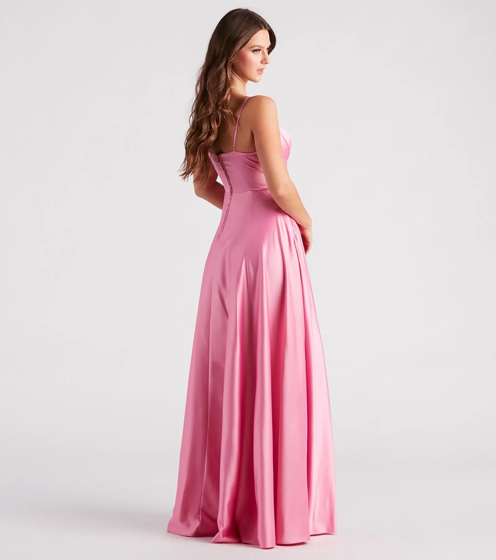 Gillian Formal Satin A-Line Dress