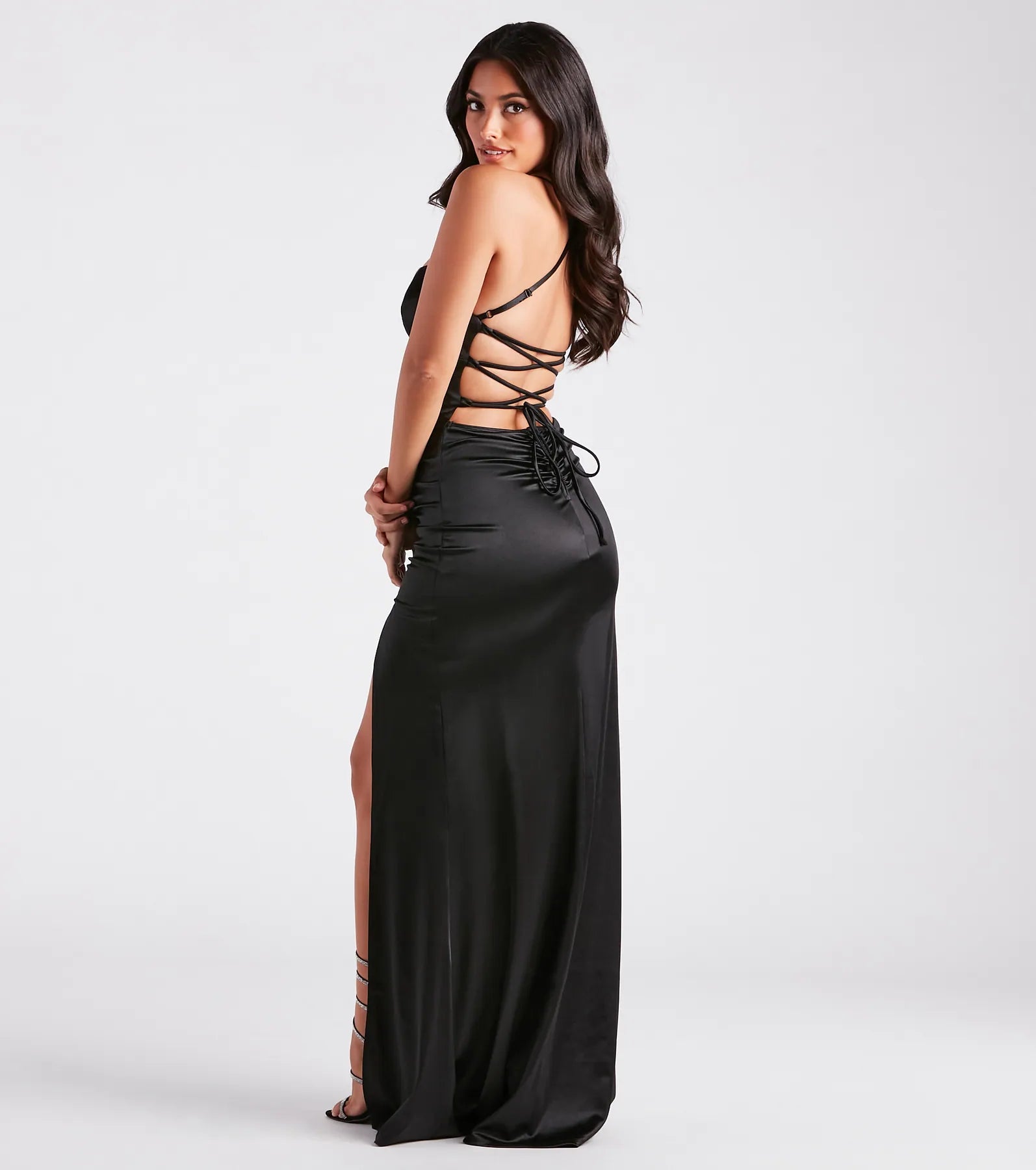 Lucille Formal Satin Mermaid Dress