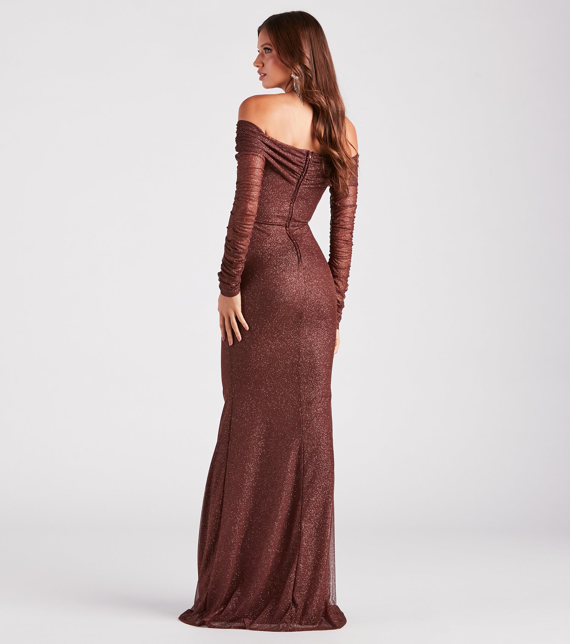 Mandy Glitter Mesh Mermaid Dress