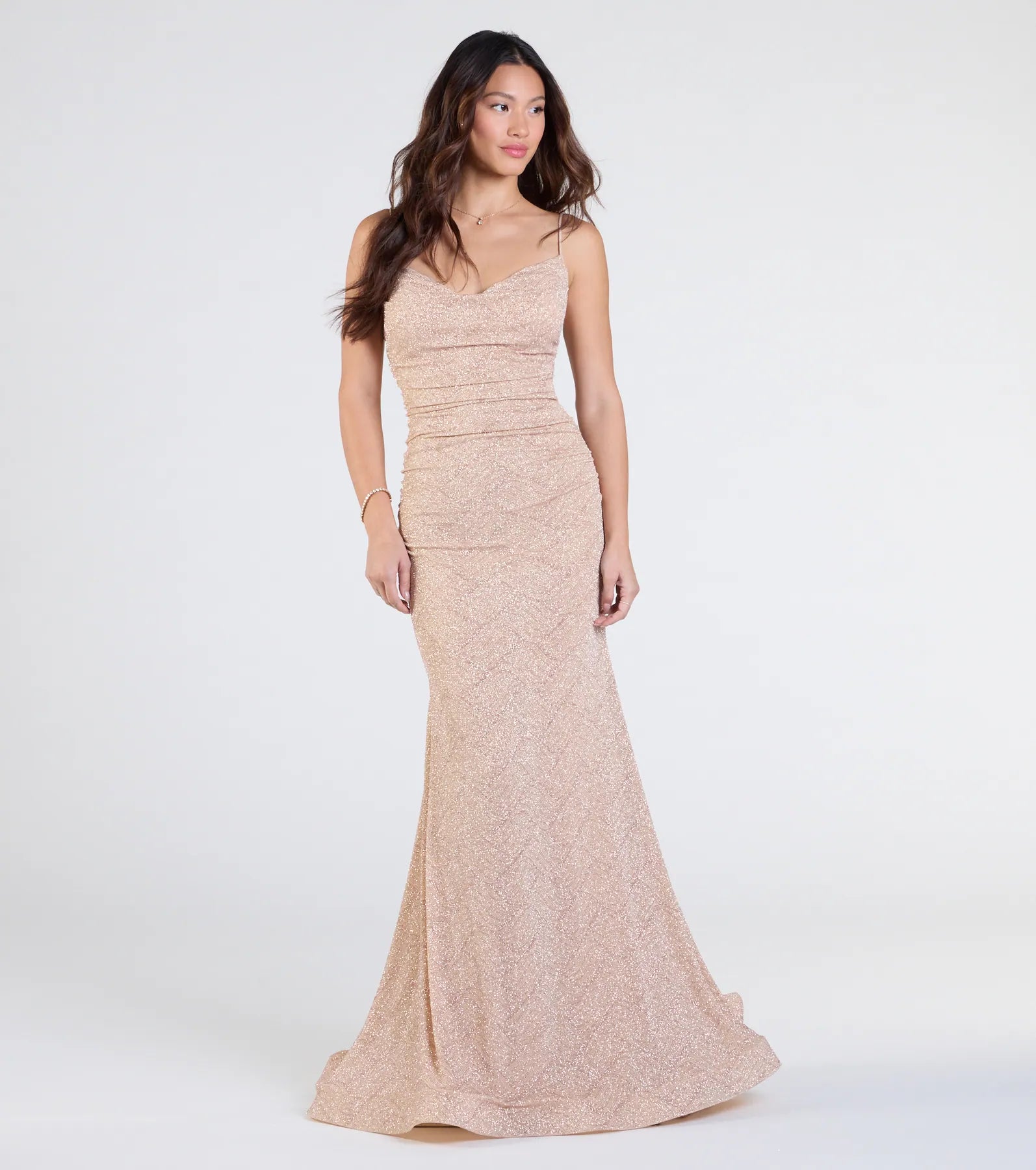 Shay Formal Lurex Glitter Dress