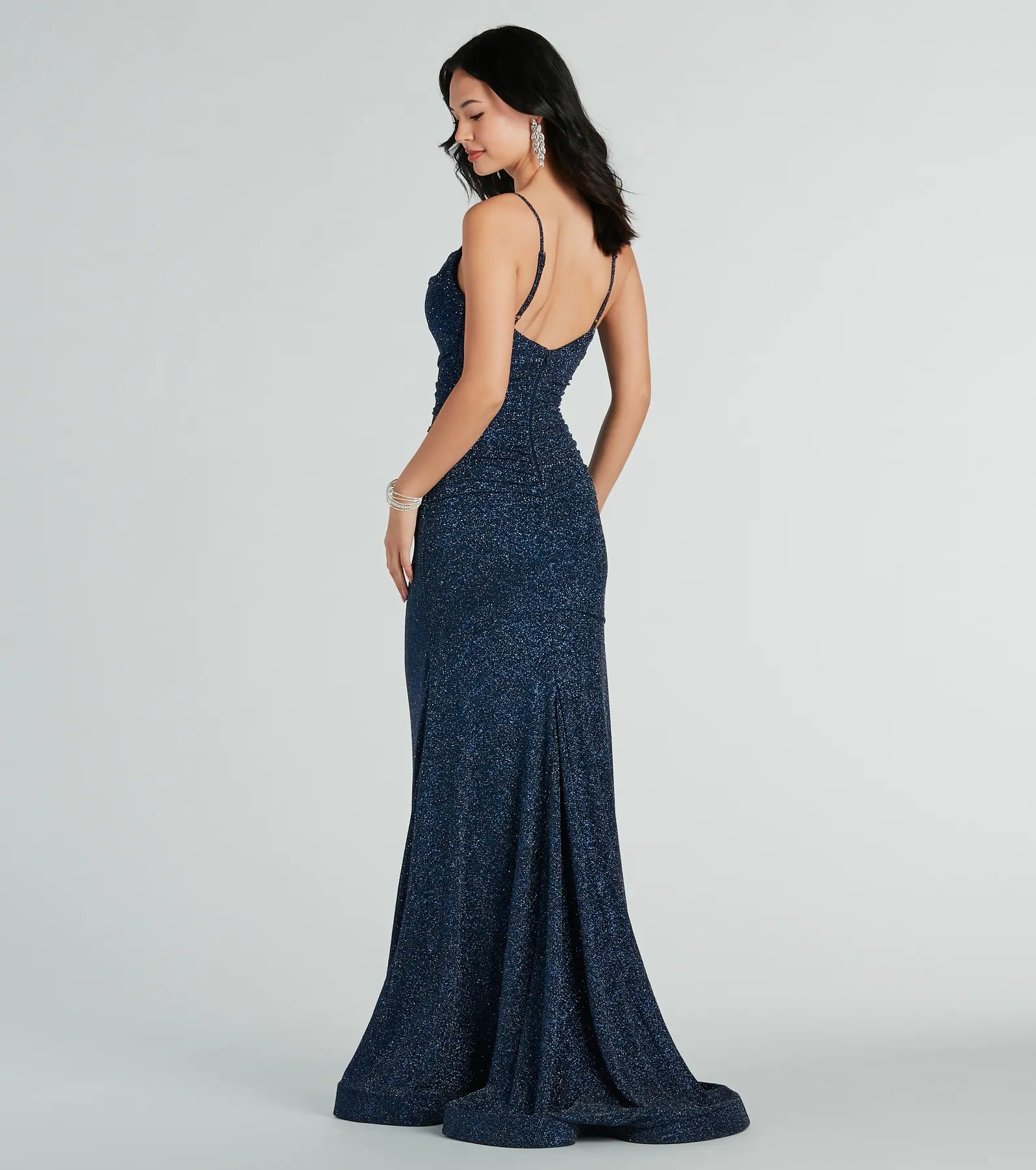 Shay Formal Lurex Glitter Dress