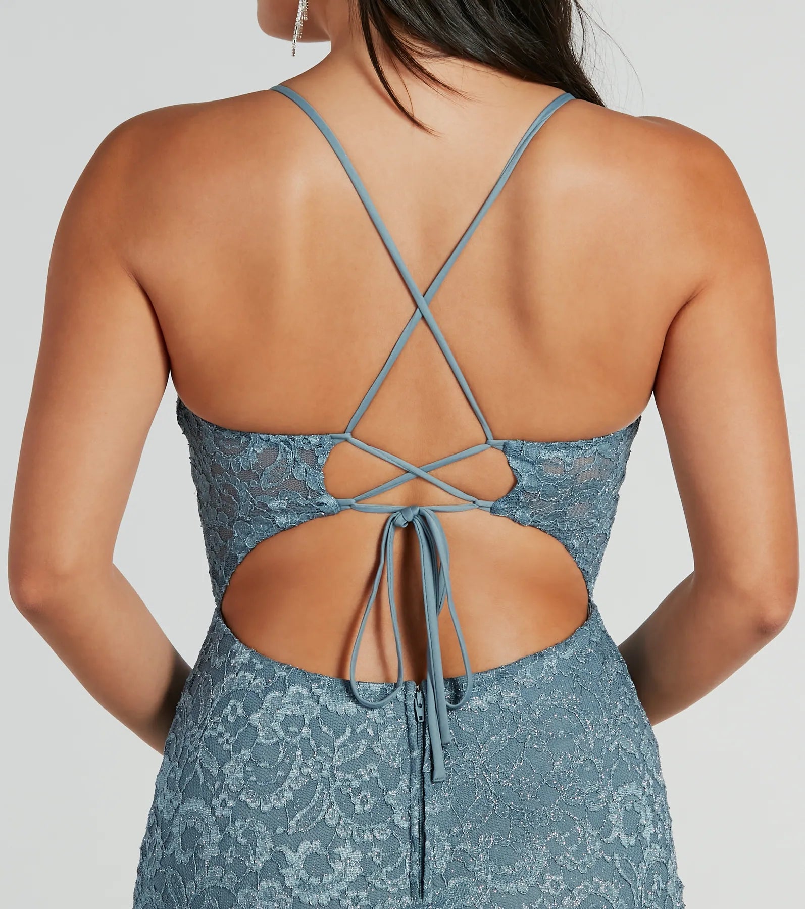 Teresa Lace-Up Corset Mermaid Lace Formal Dress