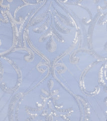 Jillian Sequin Slit Long Formal Dress