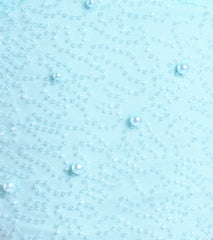 Tyra Halter Open Back Pearl Mermaid Formal Dress