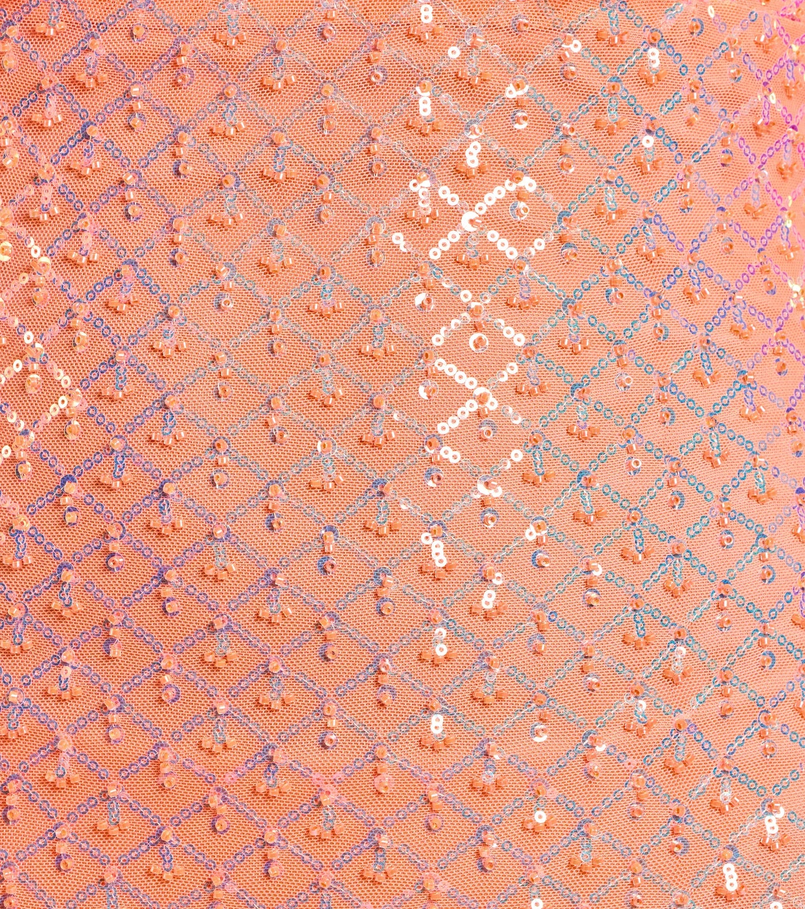 Adrianna Strapless Mermaid Sequin Bead Formal Dress