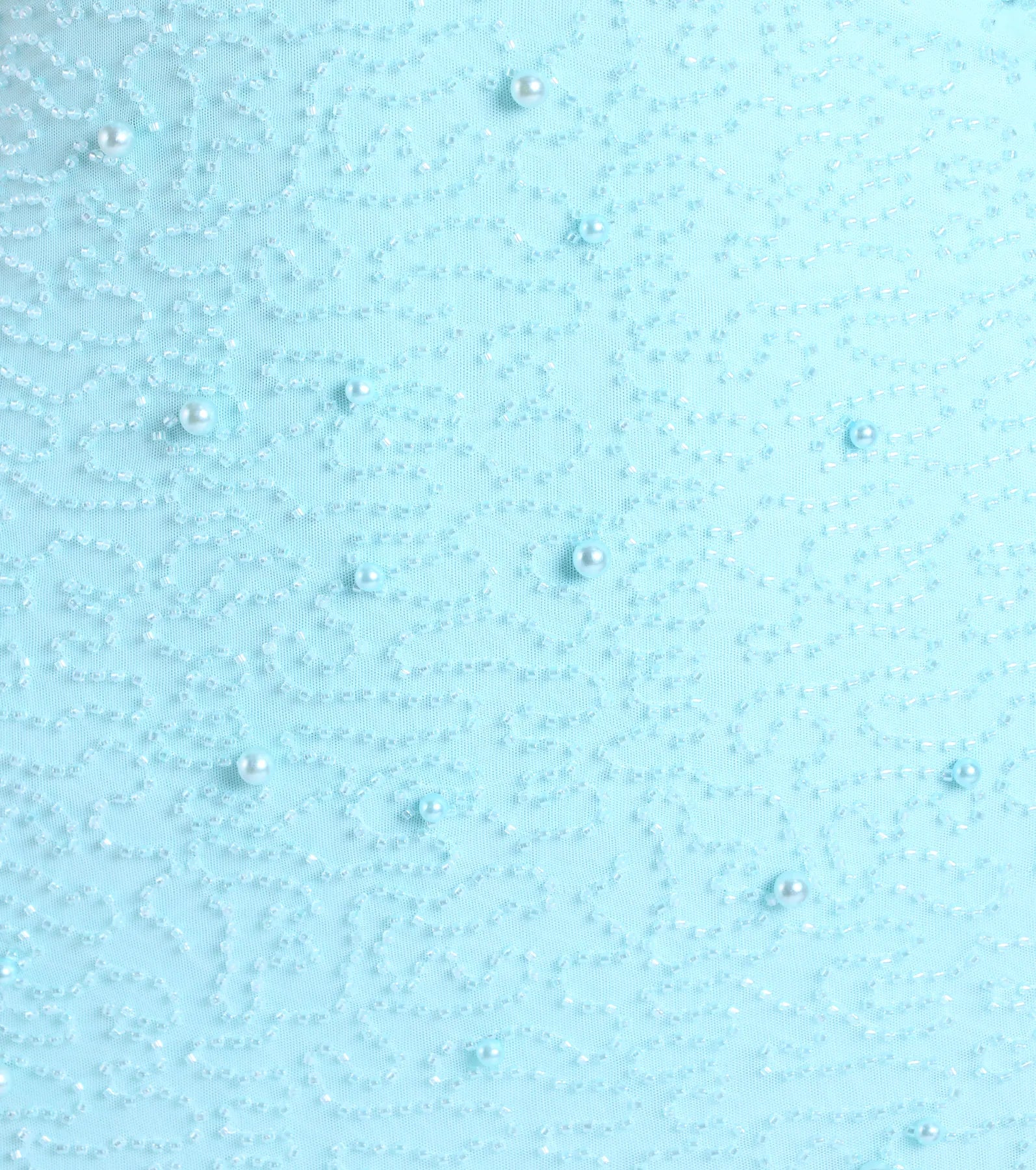 Calla Halter Mermaid Pearl Beaded Formal Dress