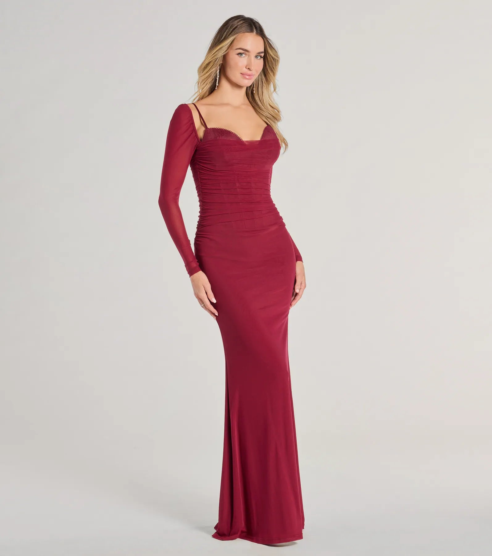 Kennedy Long Sleeve Corset Mermaid Formal Dress