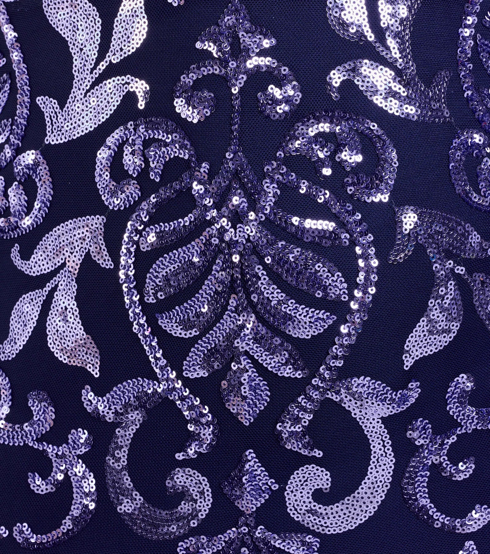 Shelby Lace-Up Slit Sequin Formal Dress