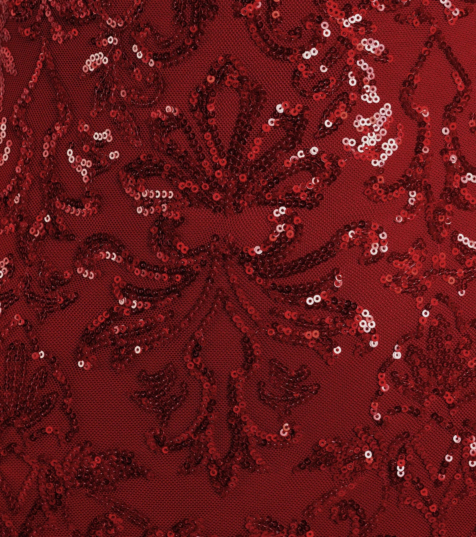 Paulina Strappy Open Back Slit Sequin Formal Dress