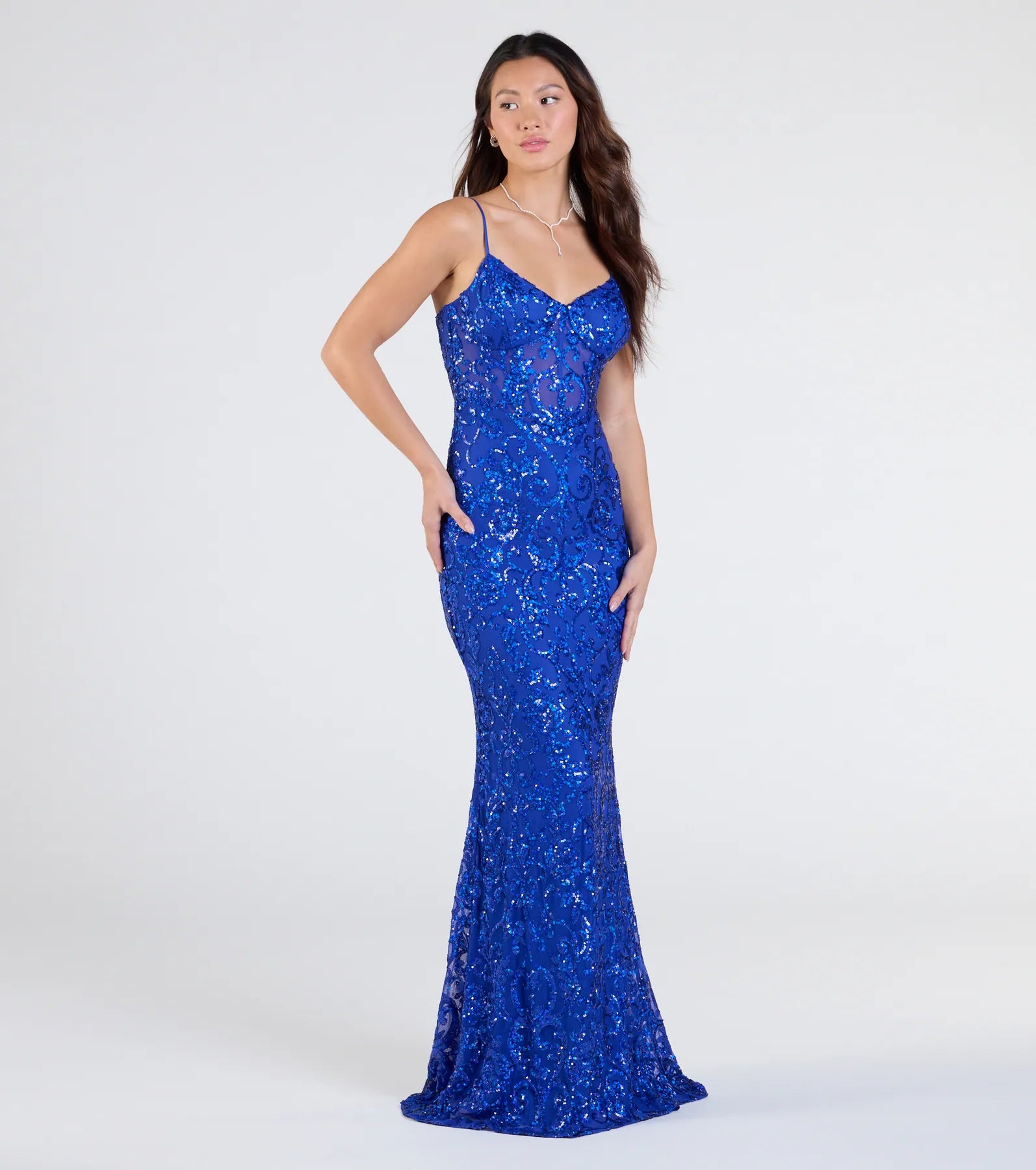 Rosalia Sweetheart Mermaid Sequin Formal Dress