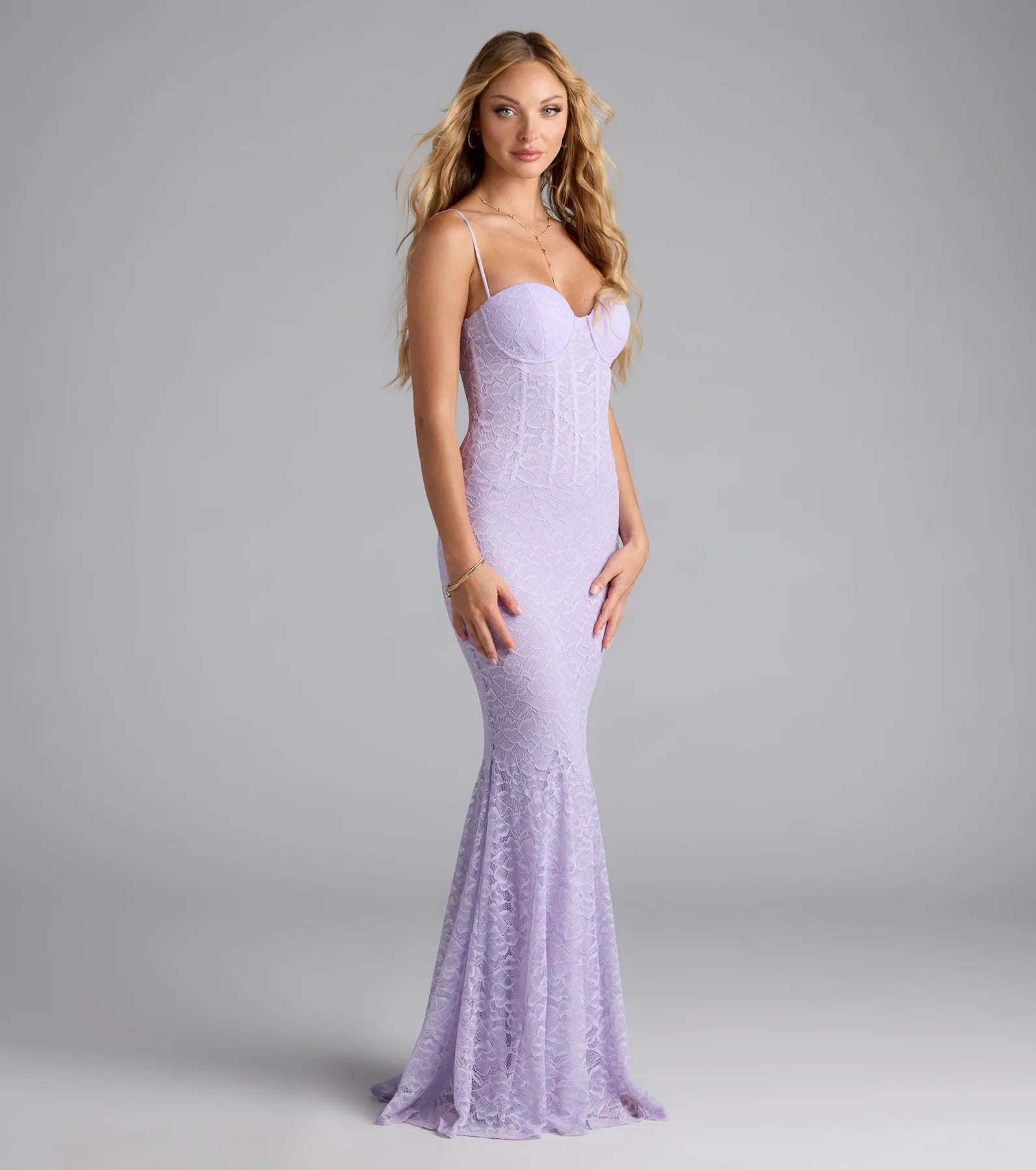 Ariella Corset Mermaid Lace Formal Dress