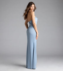 Emilla Strapless Mermaid Satin Formal Dress