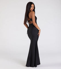 Mindy Strappy Back Mermaid Formal Dress