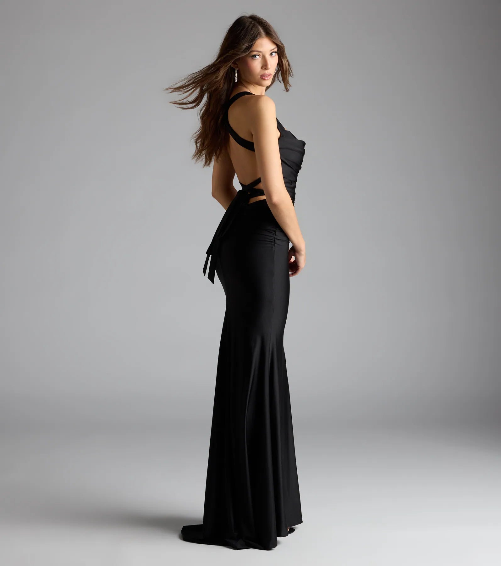 Nadia Lace-Up Mermaid Formal Dress