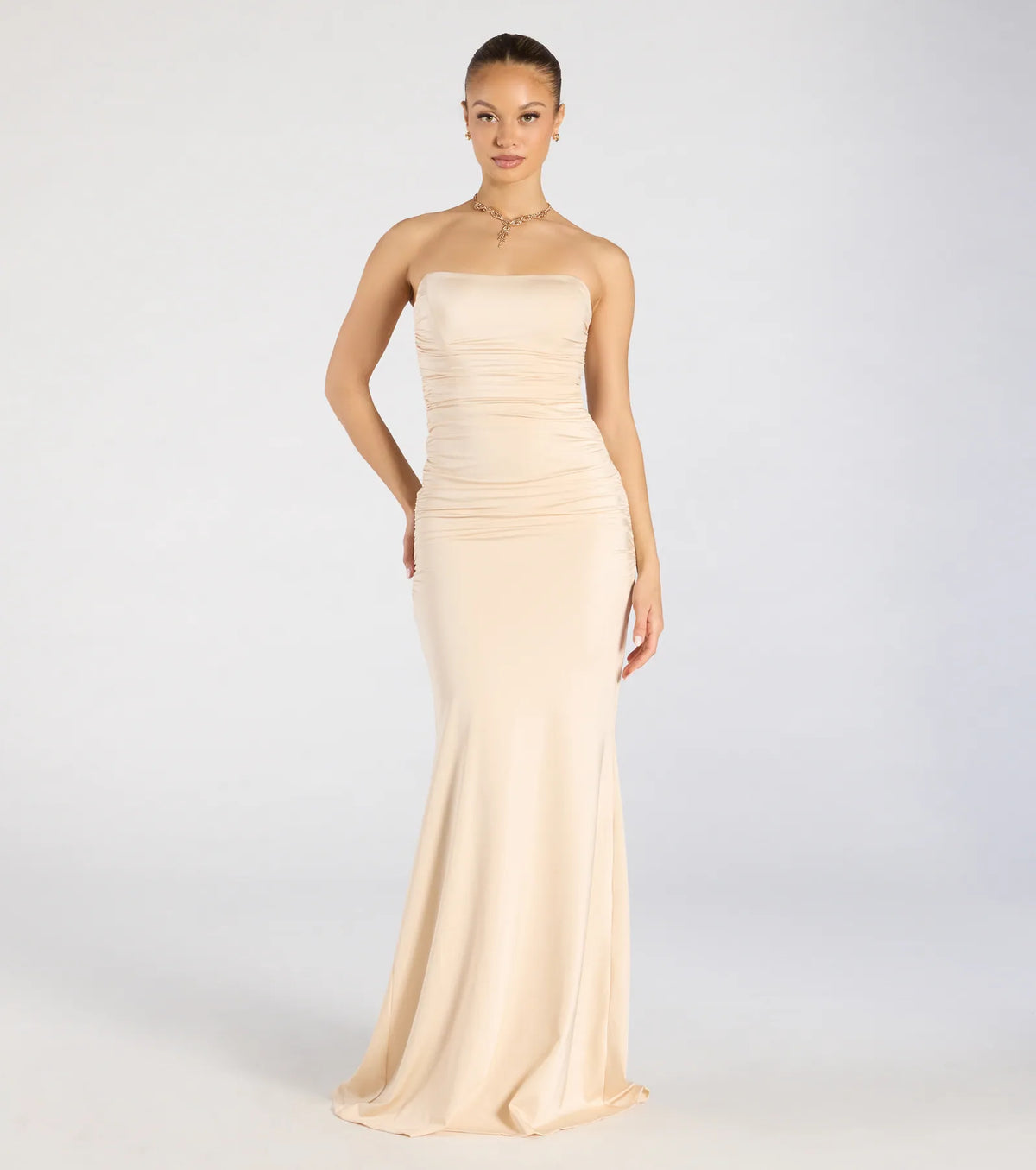 Georgina Strapless Lace-Up Mermaid Formal Dress