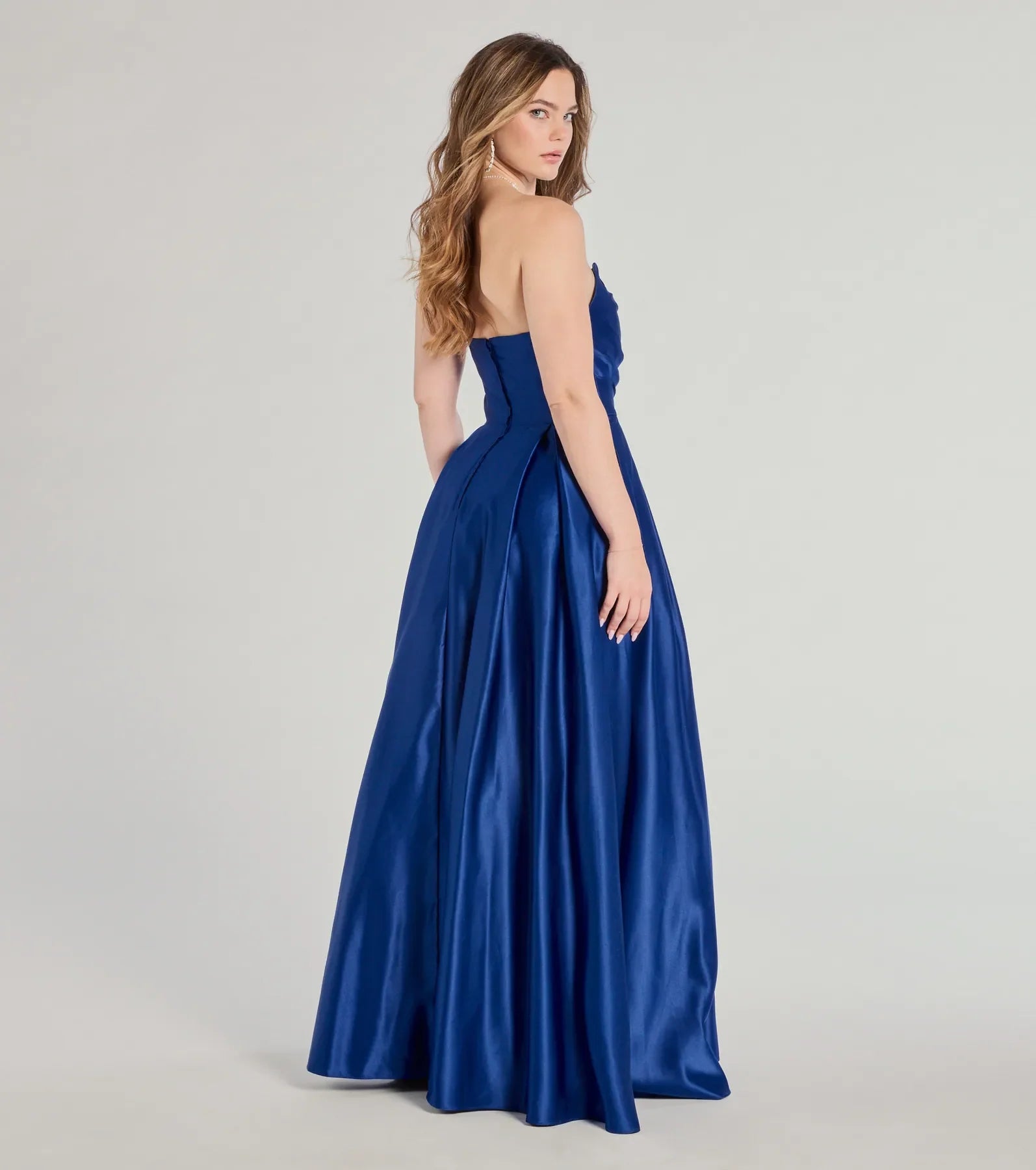 Ruth Strapless Sweetheart A-Line Satin Ball Gown