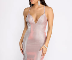 Evita Formal Glitter Mermaid Dress