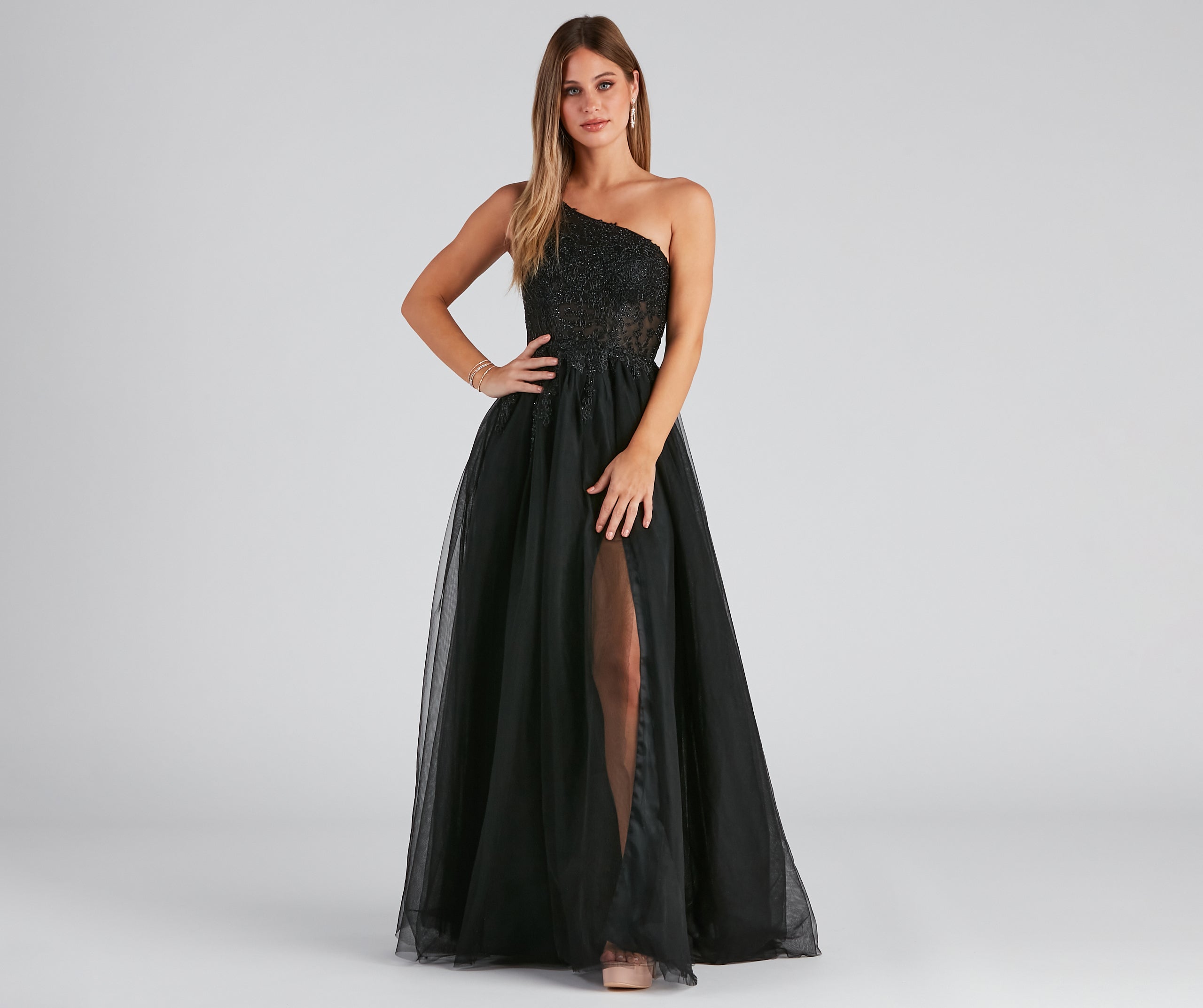 Laine Formal One-Shoulder Ball Gown