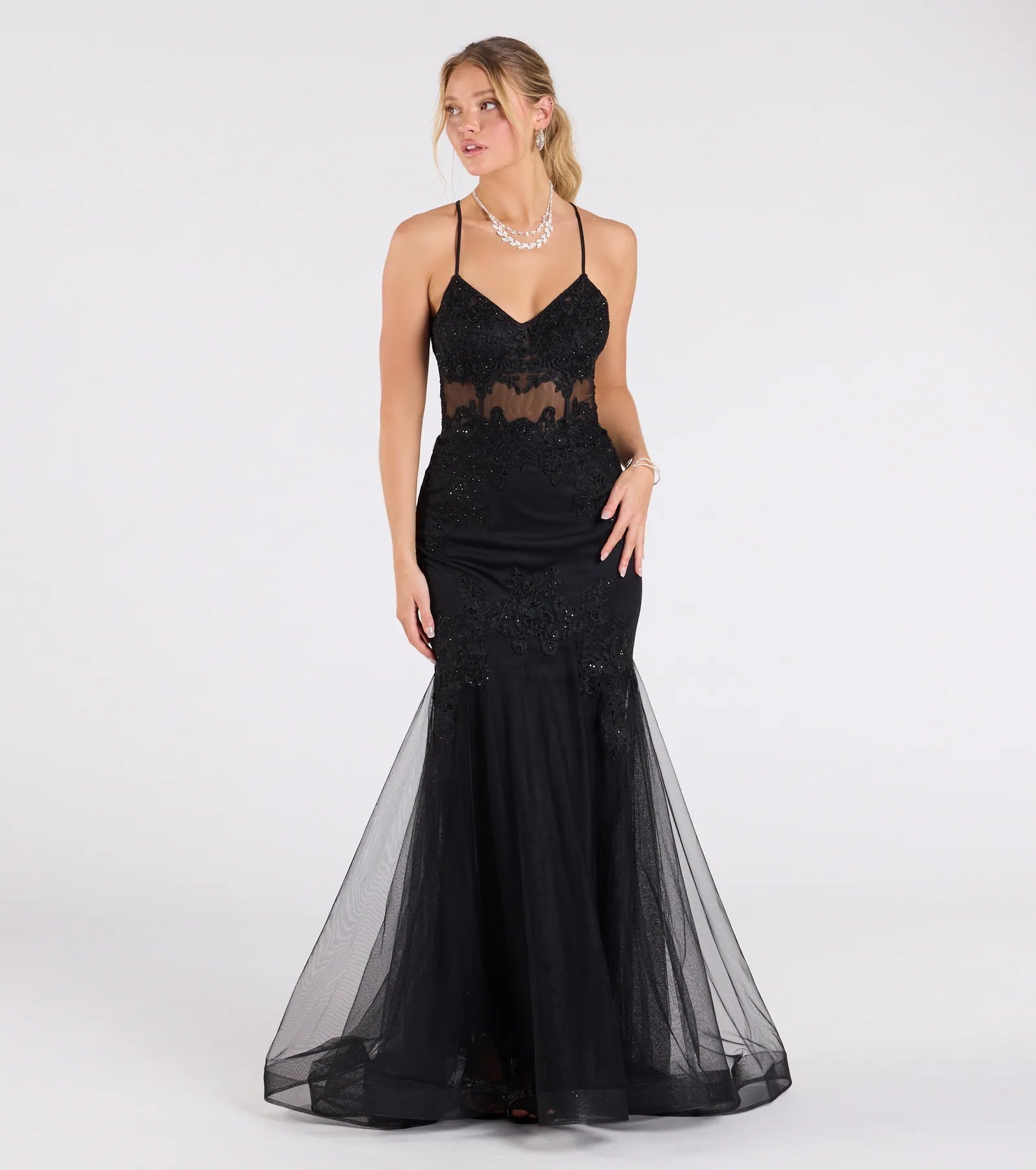 Jenika Formal Embroidered Ball Gown