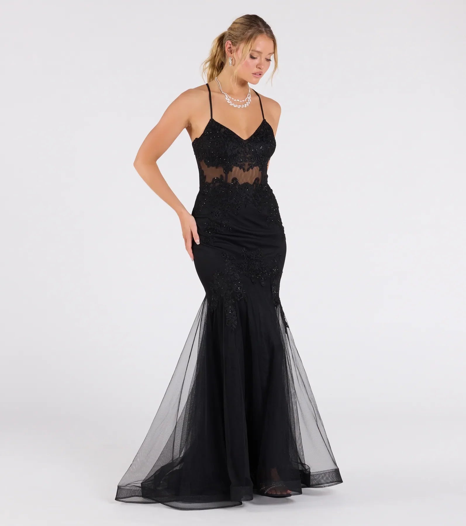 Jenika Formal Embroidered Ball Gown