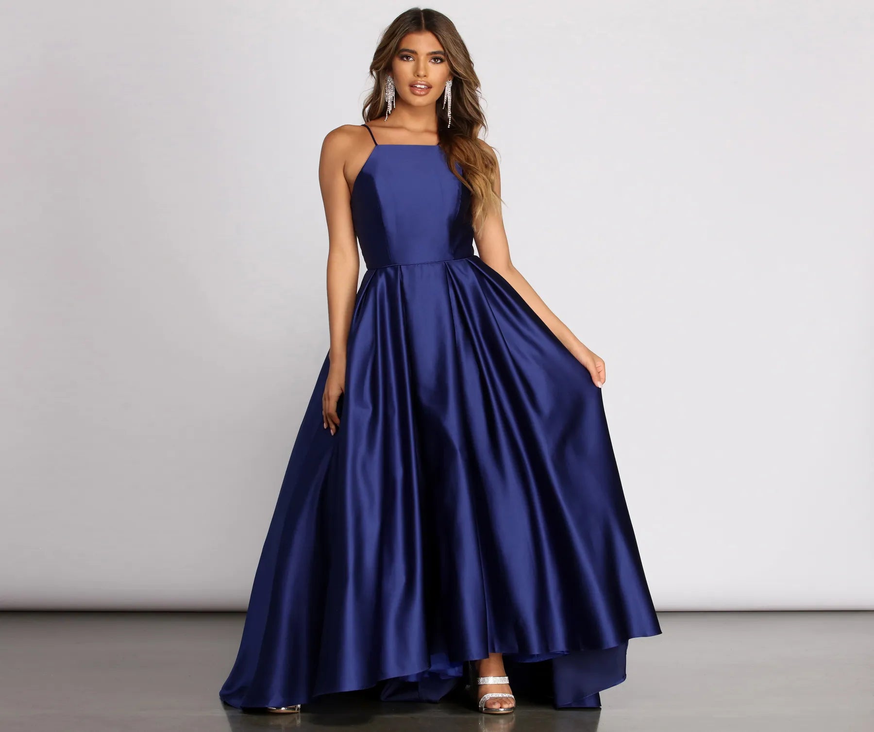 Harper Formal Satin Ball Gown
