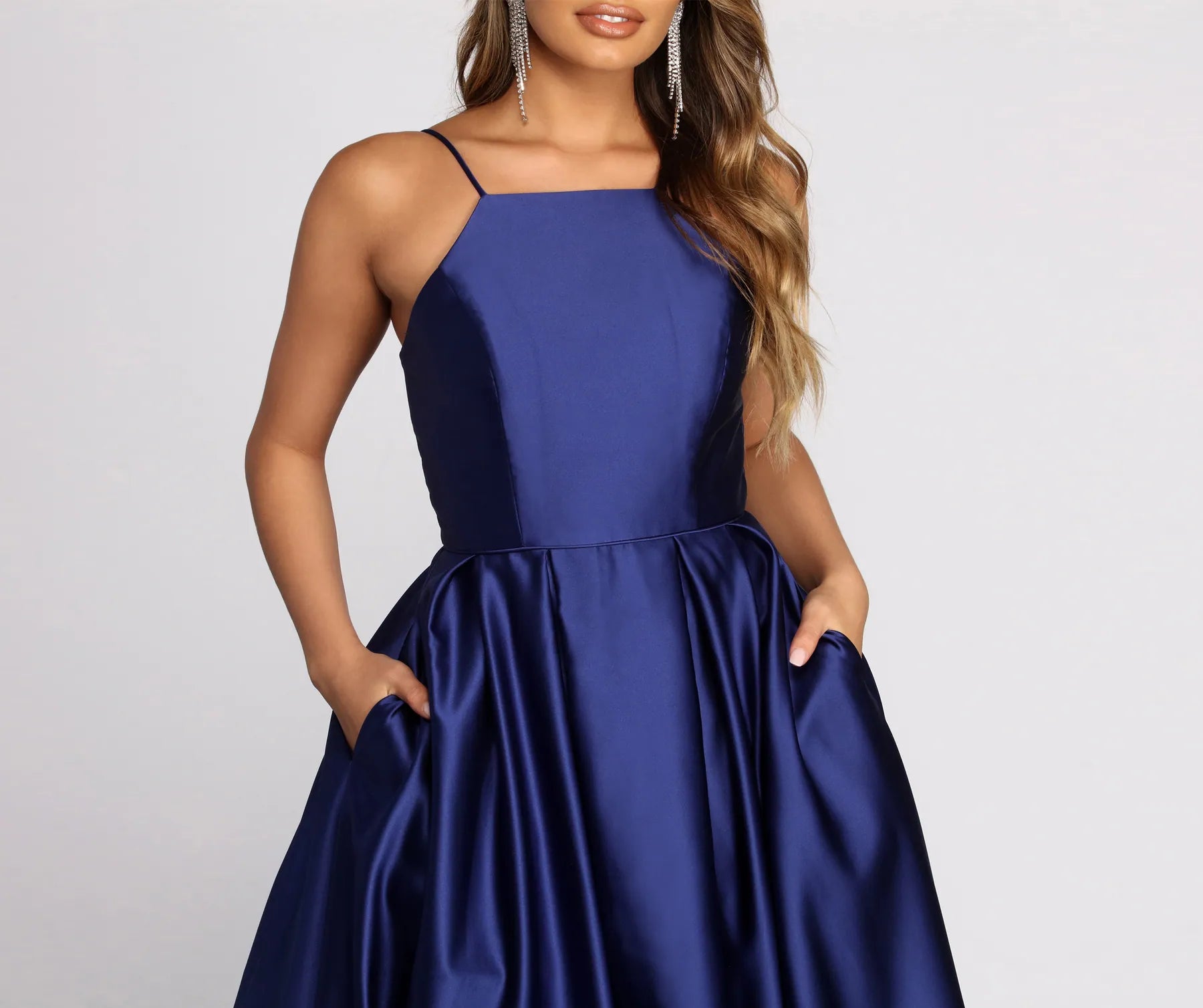 Harper Formal Satin Ball Gown