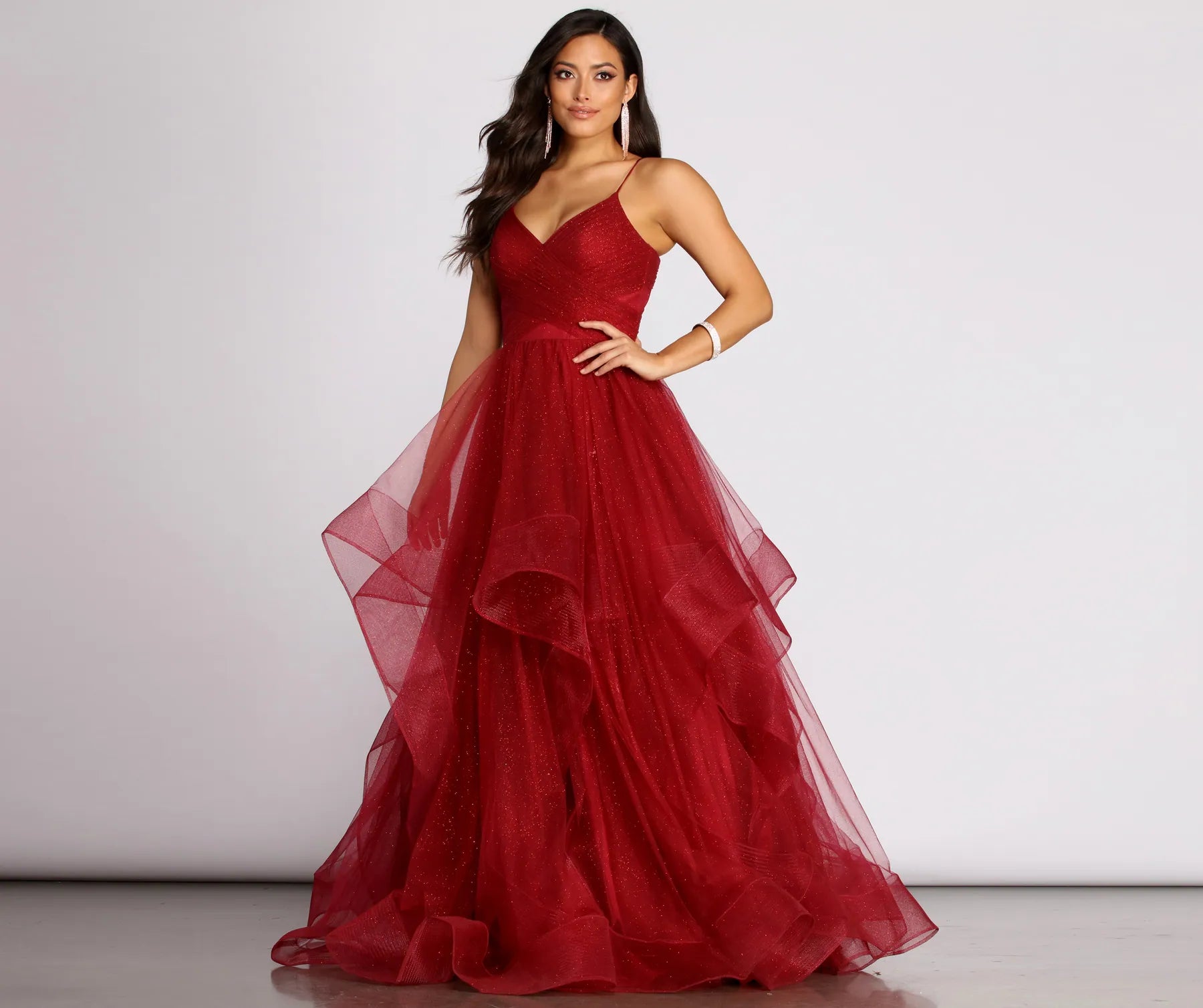 Marianne Tulle Glitter Ball Gown