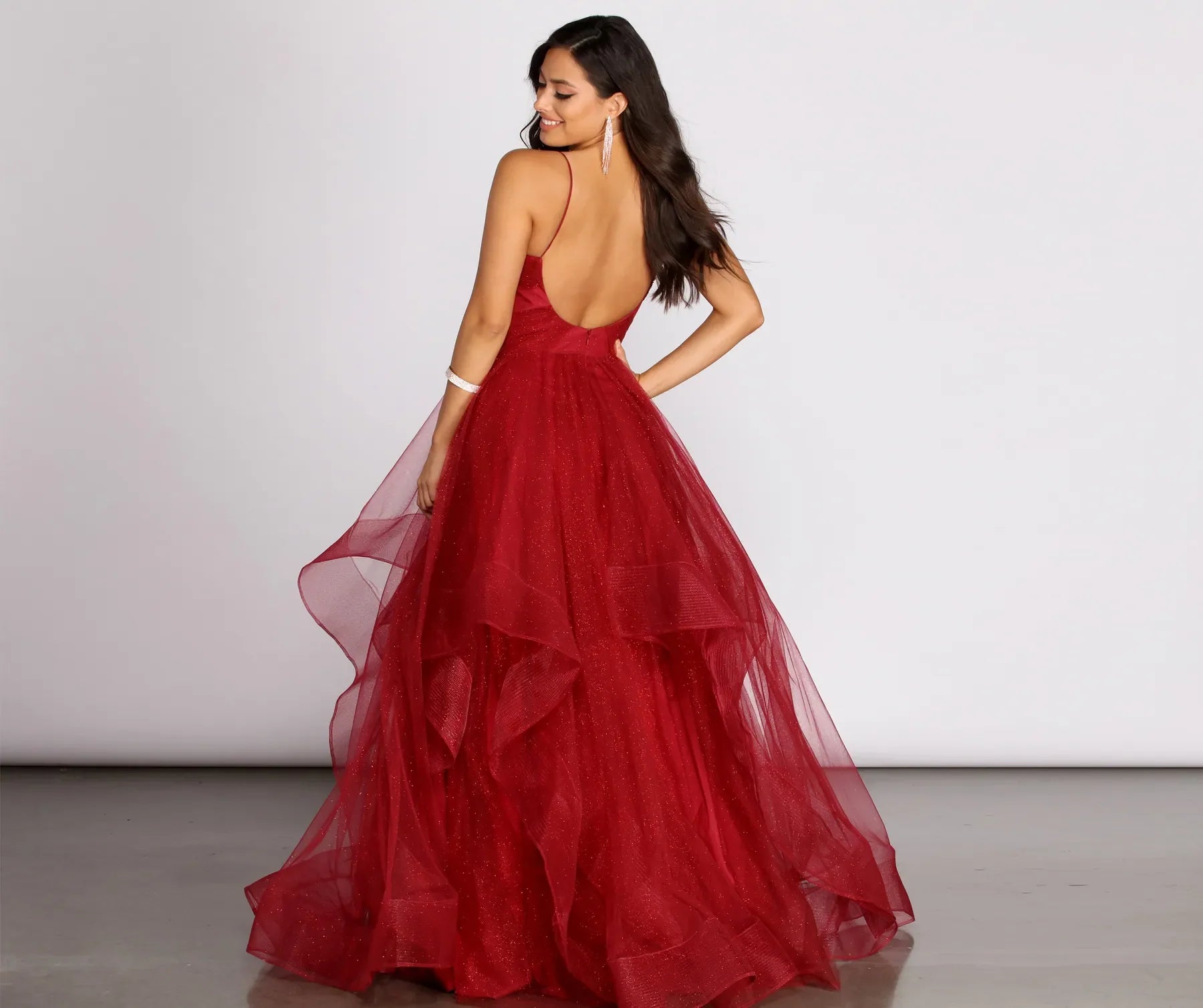 Marianne Tulle Glitter Ball Gown