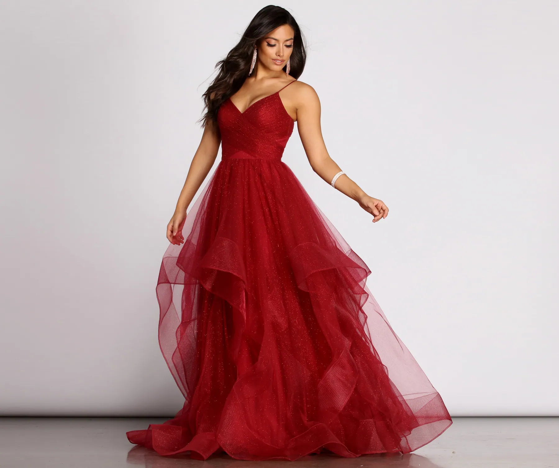 Marianne Tulle Glitter Ball Gown