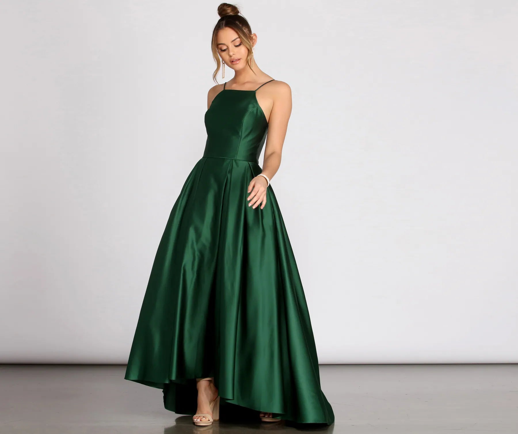Harper Formal Satin Ball Gown