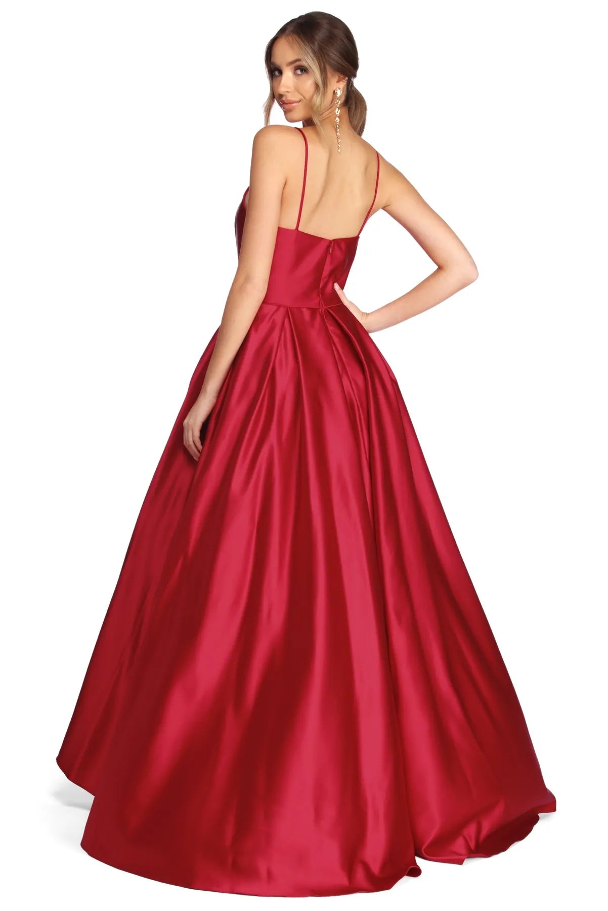 Harper Formal Satin Ball Gown