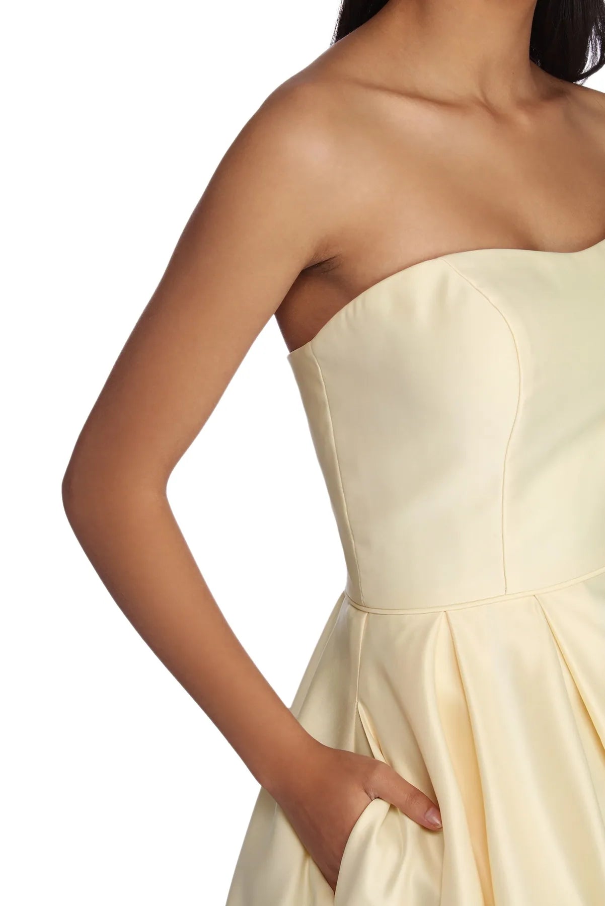 Dahlia Sweetheart Satin Ball Gown