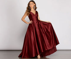 Reina Stunning Satin Ball Gown