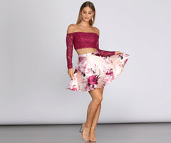 Raena Sequin Lace Party Dress