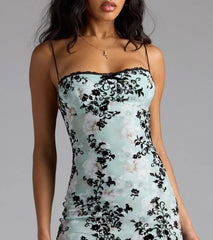 Match Made In Floral Bodycon Midi Dress